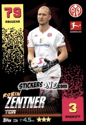Figurina Robin Zentner - German Fussball Bundesliga 2022-2023. Match Attax - Topps