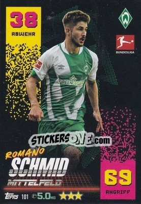 Figurina Romano Schmid - German Fussball Bundesliga 2022-2023. Match Attax - Topps