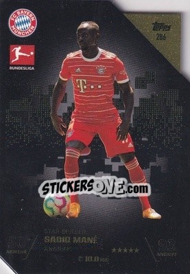 Sticker Sadio Mané - German Fussball Bundesliga 2022-2023. Match Attax - Topps