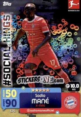 Sticker Sadio Mané - German Fussball Bundesliga 2022-2023. Match Attax - Topps