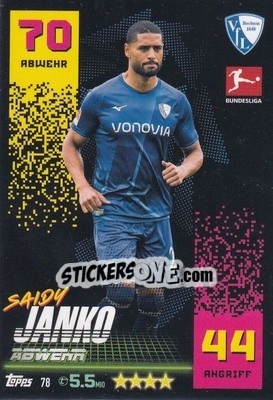 Cromo Saidy Janko - German Fussball Bundesliga 2022-2023. Match Attax - Topps