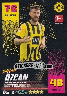 Sticker Salih Özcan - German Fussball Bundesliga 2022-2023. Match Attax - Topps
