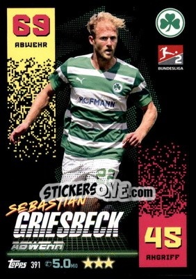 Sticker Sebastian Griesbeck - German Fussball Bundesliga 2022-2023. Match Attax - Topps