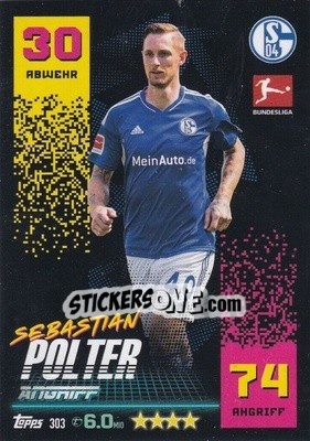 Sticker Sebastian Polter - German Fussball Bundesliga 2022-2023. Match Attax - Topps