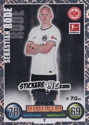 Sticker Sebastian Rode - German Fussball Bundesliga 2022-2023. Match Attax - Topps