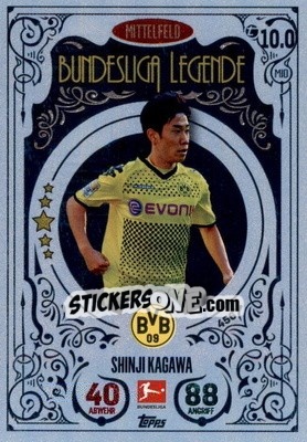 Sticker Shinji Kagawa - German Fussball Bundesliga 2022-2023. Match Attax - Topps