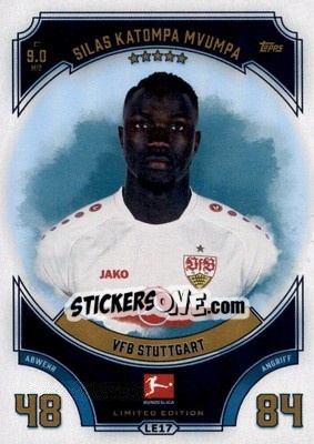 Sticker Silas Katompa Mvumpa - German Fussball Bundesliga 2022-2023. Match Attax - Topps