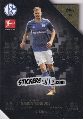 Sticker Simon Terodde - German Fussball Bundesliga 2022-2023. Match Attax - Topps
