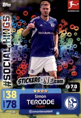 Sticker Simon Terodde - German Fussball Bundesliga 2022-2023. Match Attax - Topps