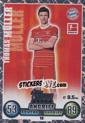 Cromo Thomas Müller - German Fussball Bundesliga 2022-2023. Match Attax - Topps