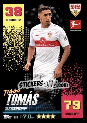 Sticker Tiago Tomás - German Fussball Bundesliga 2022-2023. Match Attax - Topps