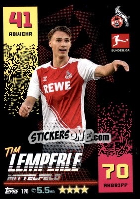 Cromo Tim Lemperle - German Fussball Bundesliga 2022-2023. Match Attax - Topps