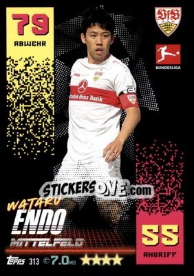 Sticker Wataru Endo - German Fussball Bundesliga 2022-2023. Match Attax - Topps