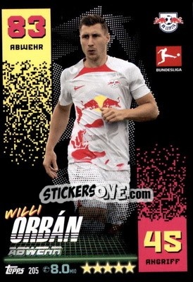 Sticker Willi Orbán - German Fussball Bundesliga 2022-2023. Match Attax - Topps