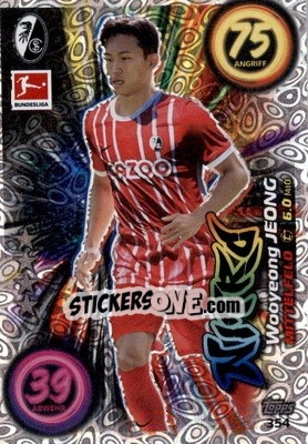 Sticker Wooyeong Jeong - German Fussball Bundesliga 2022-2023. Match Attax - Topps