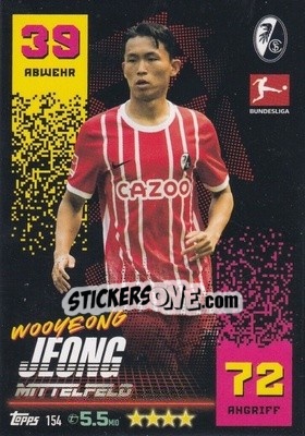 Figurina Wooyeong Jeong - German Fussball Bundesliga 2022-2023. Match Attax - Topps