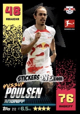 Figurina Yussuf Poulsen - German Fussball Bundesliga 2022-2023. Match Attax - Topps