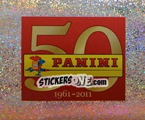 Sticker 50 Jahre Panini Logo (Glitzer) - Deutsche Nationalmannschaft 2011 n. 1 - Panini