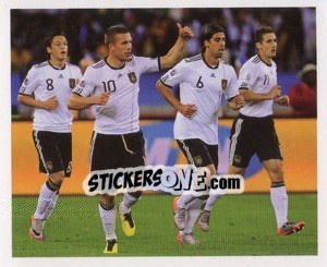 Figurina Spielszene - Deutsche Nationalmannschaft 2011 n. 8 - Panini