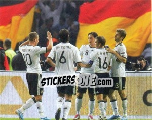 Figurina Spielszene - Deutsche Nationalmannschaft 2011 n. 12 - Panini