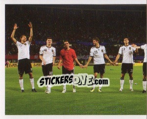Figurina Spielszene (Puzzle) - Deutsche Nationalmannschaft 2011 n. 13 - Panini