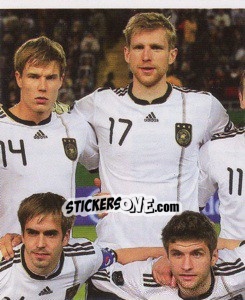 Cromo Mannschaftsfoto (Puzzle) - Deutsche Nationalmannschaft 2011 - Panini