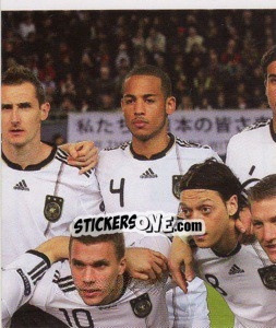 Sticker Mannschaftsfoto (Puzzle) - Deutsche Nationalmannschaft 2011 n. 17 - Panini