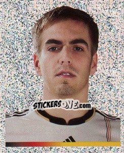 Sticker Philipp Lahm (Glitzer) - Deutsche Nationalmannschaft 2011 n. 63 - Panini