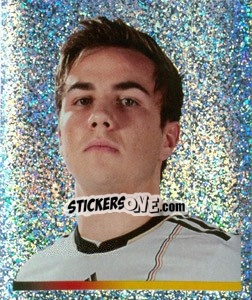 Sticker Mario Götze (Glitzer) - Deutsche Nationalmannschaft 2011 n. 150 - Panini