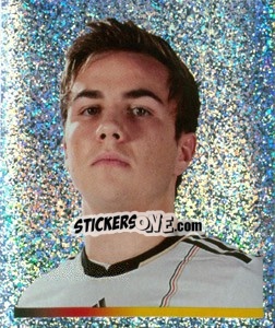 Sticker Mario Götze (Glitzer) - Deutsche Nationalmannschaft 2011 - Panini