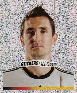 Sticker Miroslav Klose (Glitzer) - Deutsche Nationalmannschaft 2011 - Panini