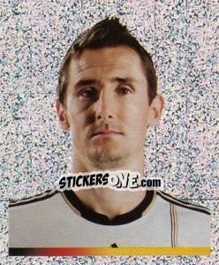 Sticker Miroslav Klose (Glitzer) - Deutsche Nationalmannschaft 2011 n. 167 - Panini