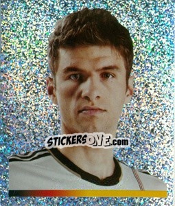 Sticker Thomas Müller (Glitzer) - Deutsche Nationalmannschaft 2011 n. 172 - Panini