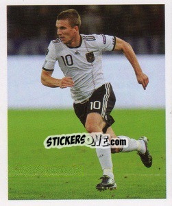 Cromo Lukas Podolski - Deutsche Nationalmannschaft 2011 - Panini