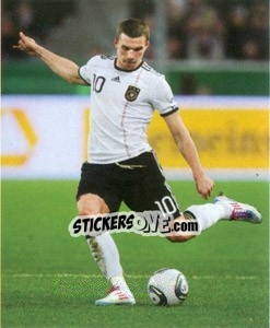 Sticker Lukas Podolski - Deutsche Nationalmannschaft 2011 n. 176 - Panini