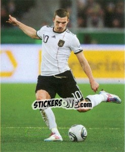 Sticker Lukas Podolski - Deutsche Nationalmannschaft 2011 - Panini