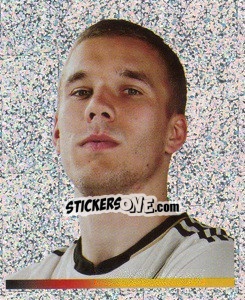 Sticker Lukas Podolski (Glitzer) - Deutsche Nationalmannschaft 2011 n. 177 - Panini