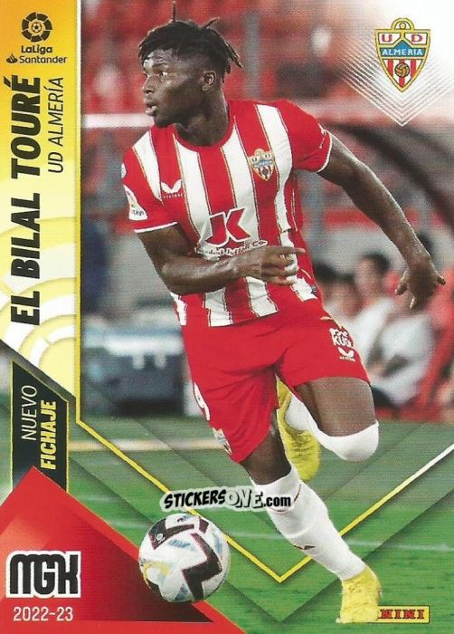 Figurina El Bilal Touré - Liga 2022-2023. Megacracks n. 481 - Panini