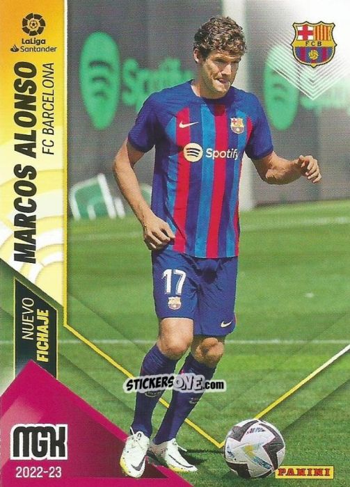 Cromo Marcos Alonso - Liga 2022-2023. Megacracks n. 486 - Panini