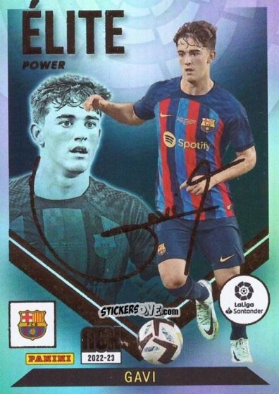 Cromo Gavi - Liga 2022-2023. Megacracks n. P496 - Panini