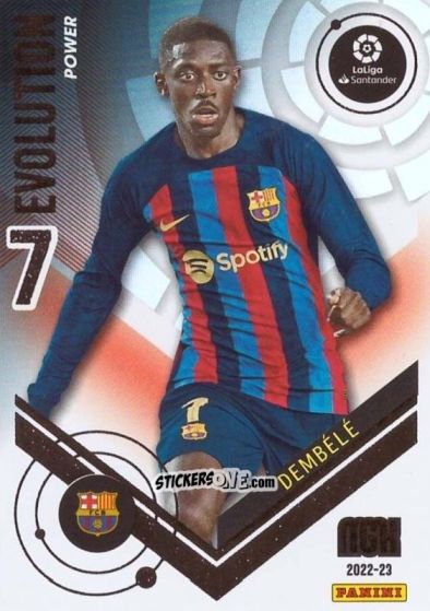 Sticker Dembélé - Liga 2022-2023. Megacracks n. P499 - Panini