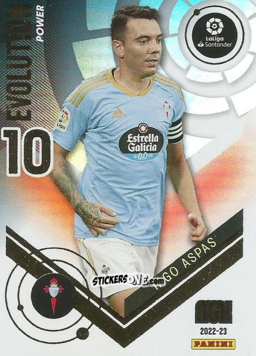 Cromo Iago Aspas - Liga 2022-2023. Megacracks n. P500 - Panini