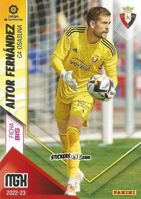 Figurina Aitor Fernandez - Liga 2022-2023. Megacracks n. 246BIS - Panini