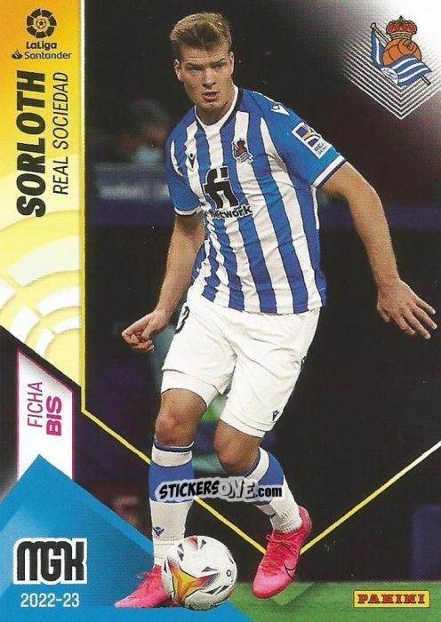 Figurina Alexander Sorloth - Liga 2022-2023. Megacracks n. 297BIS - Panini