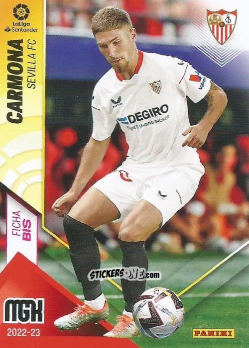 Figurina Carmona - Liga 2022-2023. Megacracks n. 304BIS - Panini