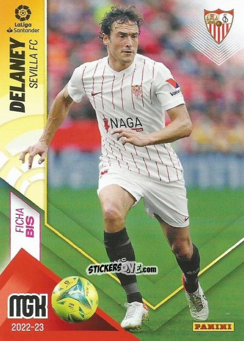 Figurina Delaney - Liga 2022-2023. Megacracks n. 306BIS - Panini