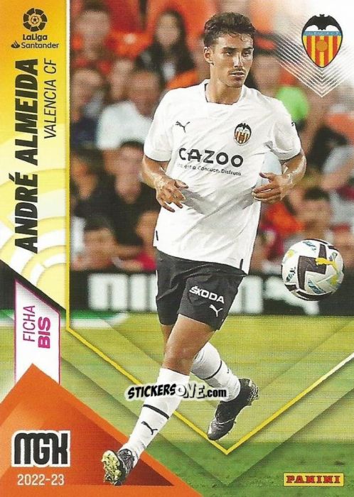 Figurina André Almeida - Liga 2022-2023. Megacracks n. 327BIS - Panini