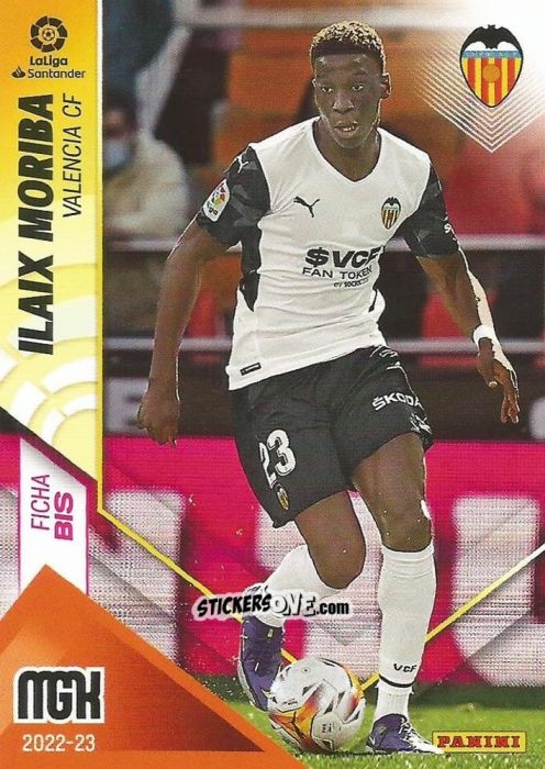 Figurina Ilaix Moriba - Liga 2022-2023. Megacracks n. 328BIS - Panini