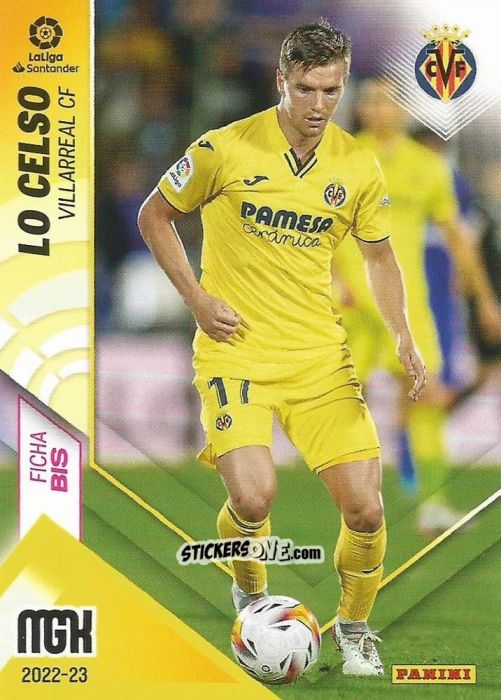 Figurina Lo Celso - Liga 2022-2023. Megacracks n. 363BIS - Panini