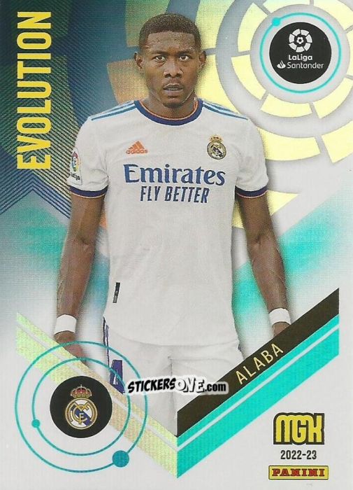 Figurina Alaba - Liga 2022-2023. Megacracks n. 370 - Panini